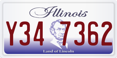 IL license plate Y347362