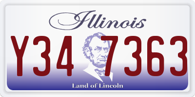 IL license plate Y347363