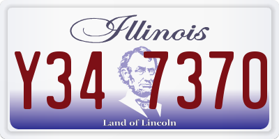 IL license plate Y347370