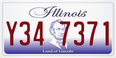IL license plate Y347371