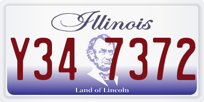 IL license plate Y347372