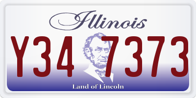 IL license plate Y347373