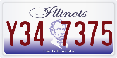IL license plate Y347375