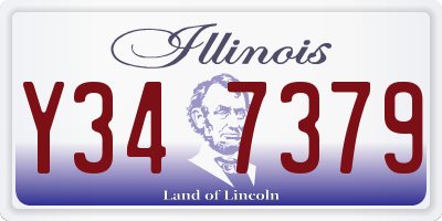 IL license plate Y347379
