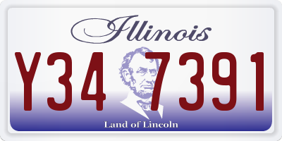 IL license plate Y347391