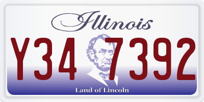 IL license plate Y347392