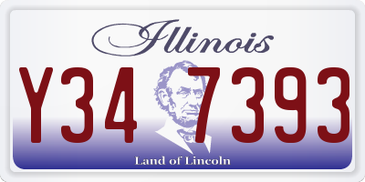 IL license plate Y347393