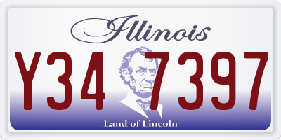 IL license plate Y347397