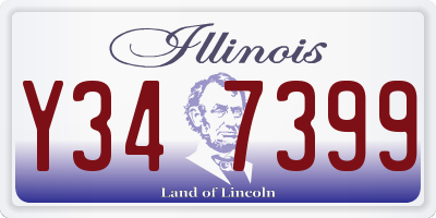 IL license plate Y347399