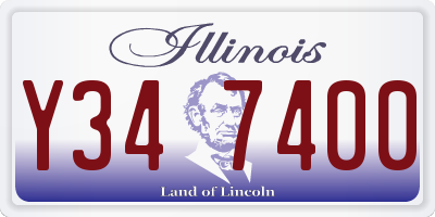 IL license plate Y347400