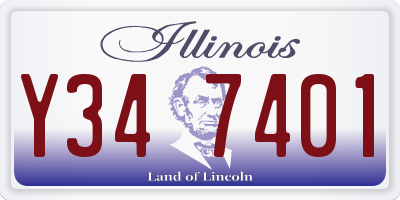 IL license plate Y347401