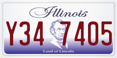 IL license plate Y347405