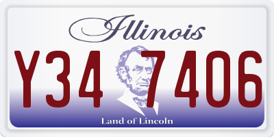 IL license plate Y347406