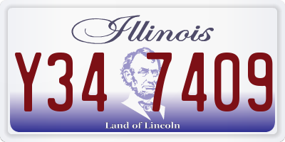 IL license plate Y347409