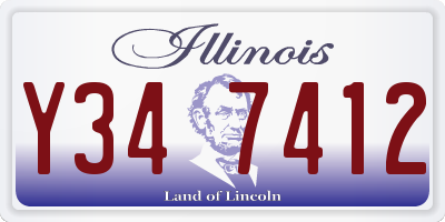 IL license plate Y347412