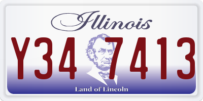 IL license plate Y347413