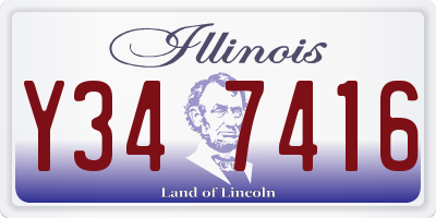IL license plate Y347416