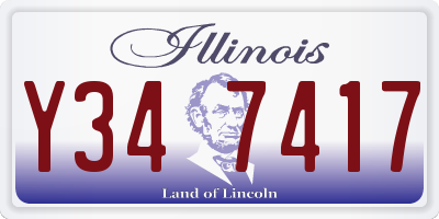 IL license plate Y347417