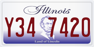 IL license plate Y347420