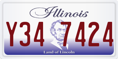 IL license plate Y347424