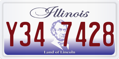IL license plate Y347428