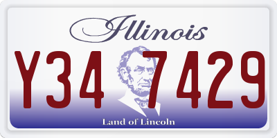 IL license plate Y347429