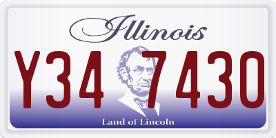 IL license plate Y347430