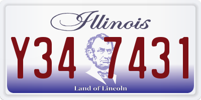 IL license plate Y347431