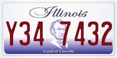 IL license plate Y347432