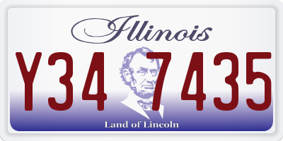 IL license plate Y347435