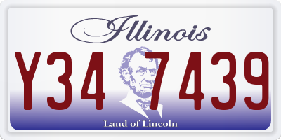 IL license plate Y347439