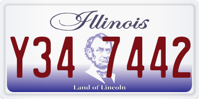 IL license plate Y347442