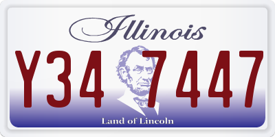 IL license plate Y347447