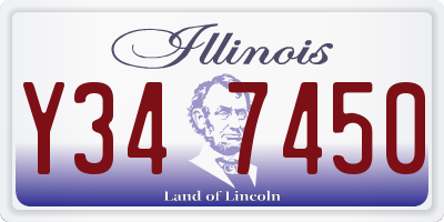 IL license plate Y347450