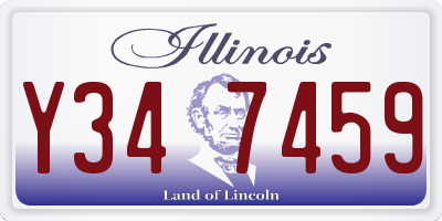 IL license plate Y347459