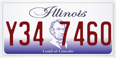 IL license plate Y347460
