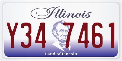 IL license plate Y347461