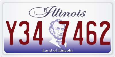 IL license plate Y347462