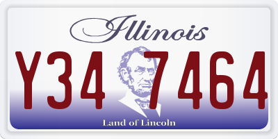 IL license plate Y347464