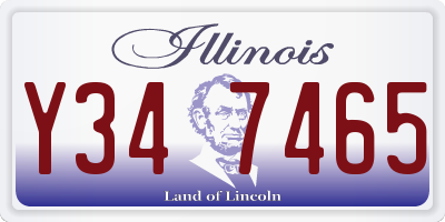 IL license plate Y347465