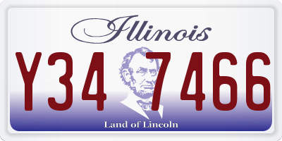 IL license plate Y347466
