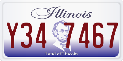 IL license plate Y347467
