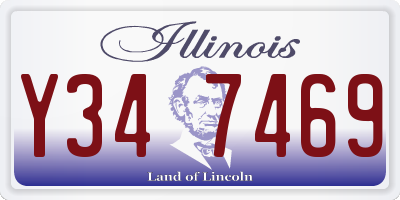 IL license plate Y347469
