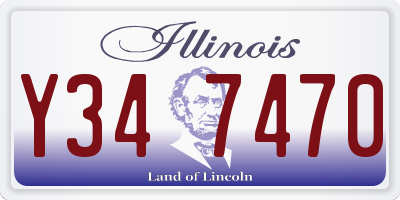 IL license plate Y347470