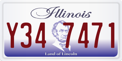 IL license plate Y347471