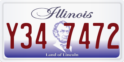 IL license plate Y347472