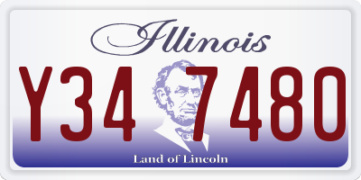 IL license plate Y347480