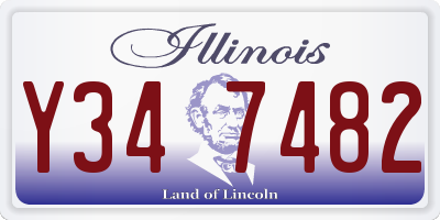 IL license plate Y347482