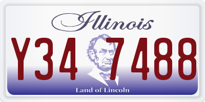 IL license plate Y347488