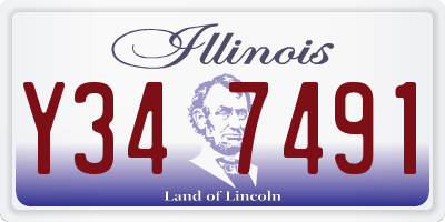 IL license plate Y347491